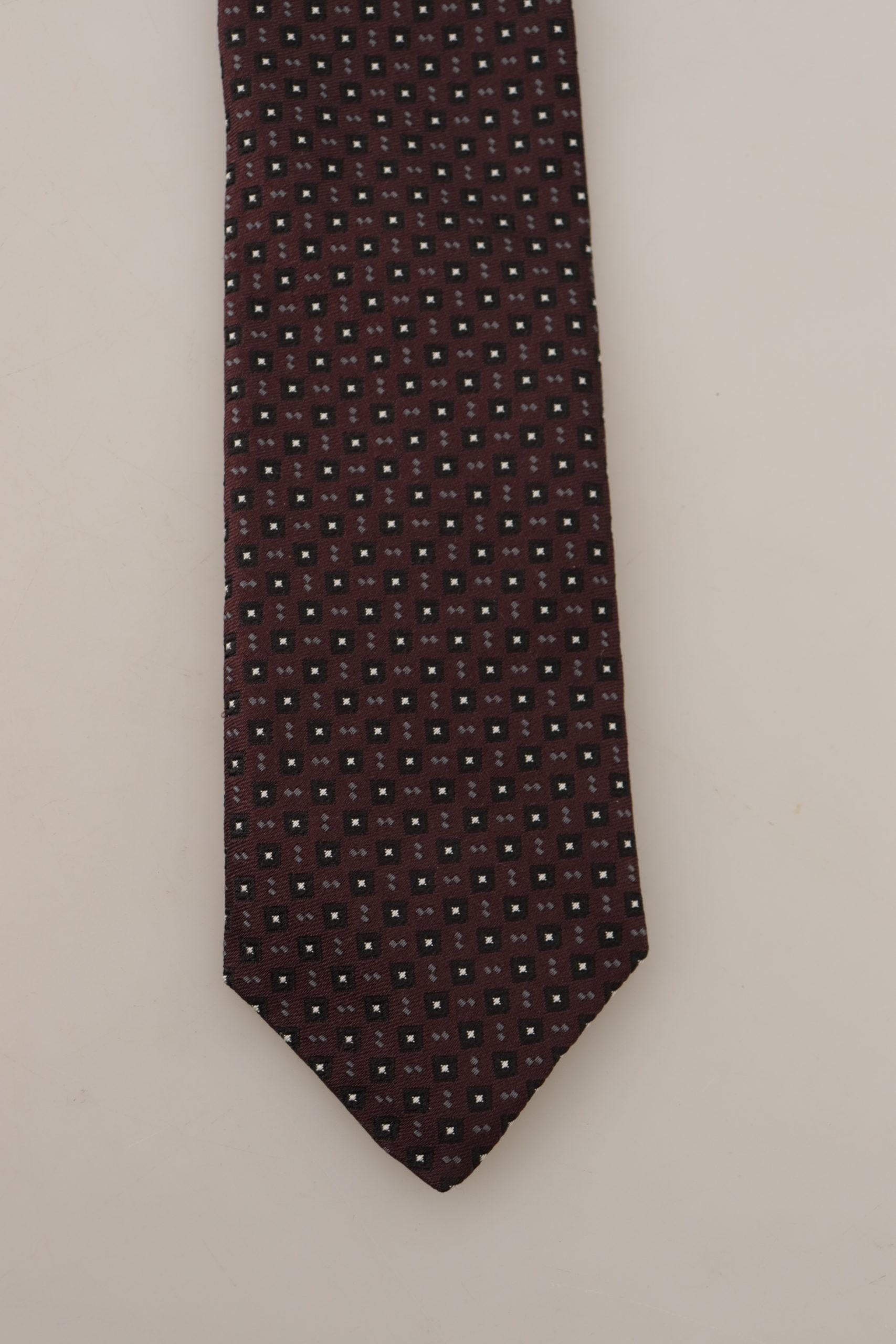 Dolce & Gabbana Dolce Gabbana Geometric Silk Tie