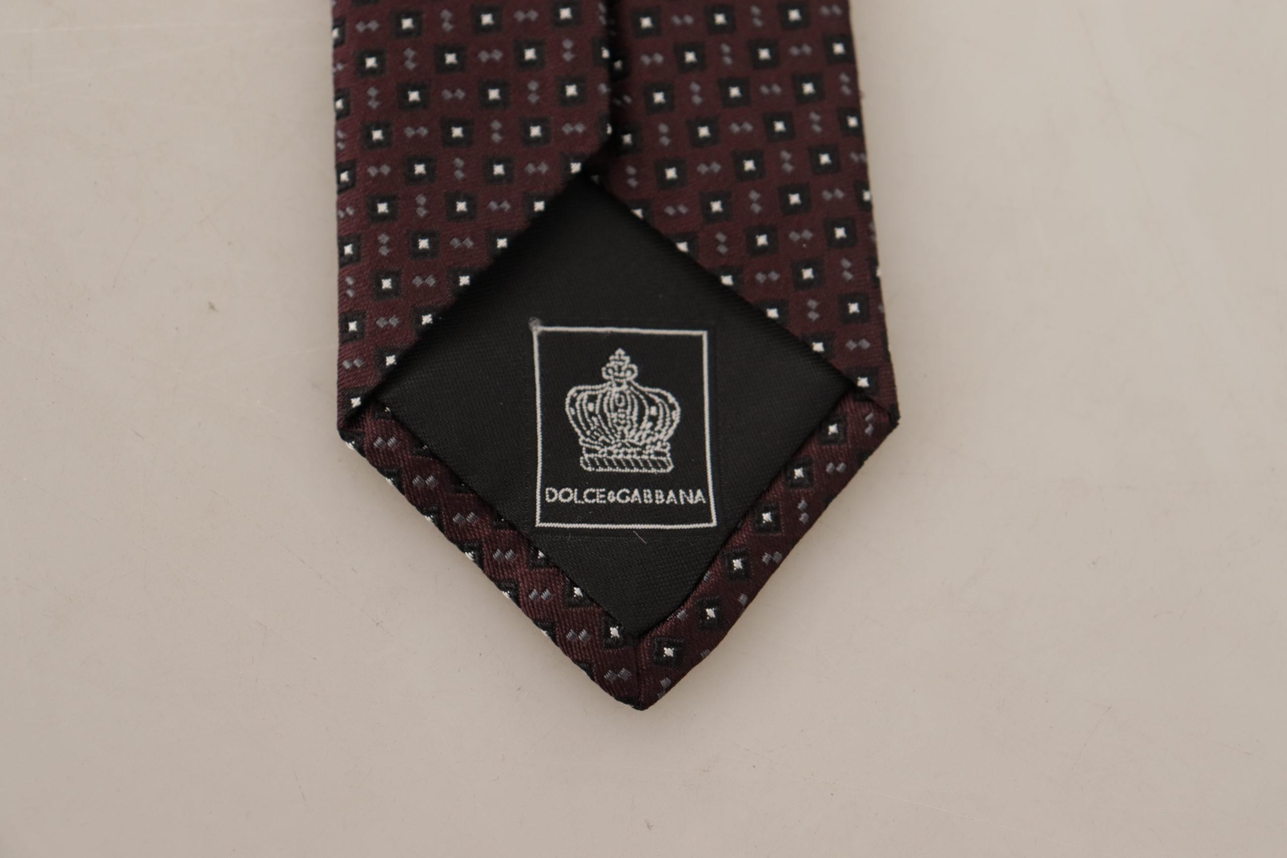 Dolce & Gabbana Dolce Gabbana Geometric Silk Tie
