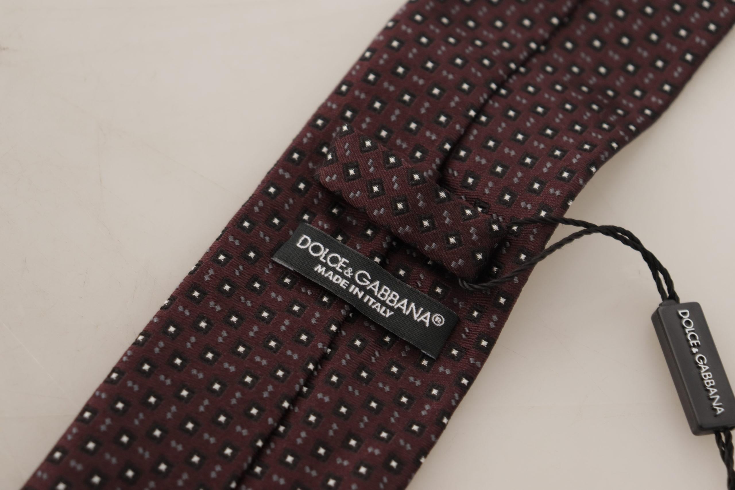 Dolce & Gabbana Dolce Gabbana Geometric Silk Tie