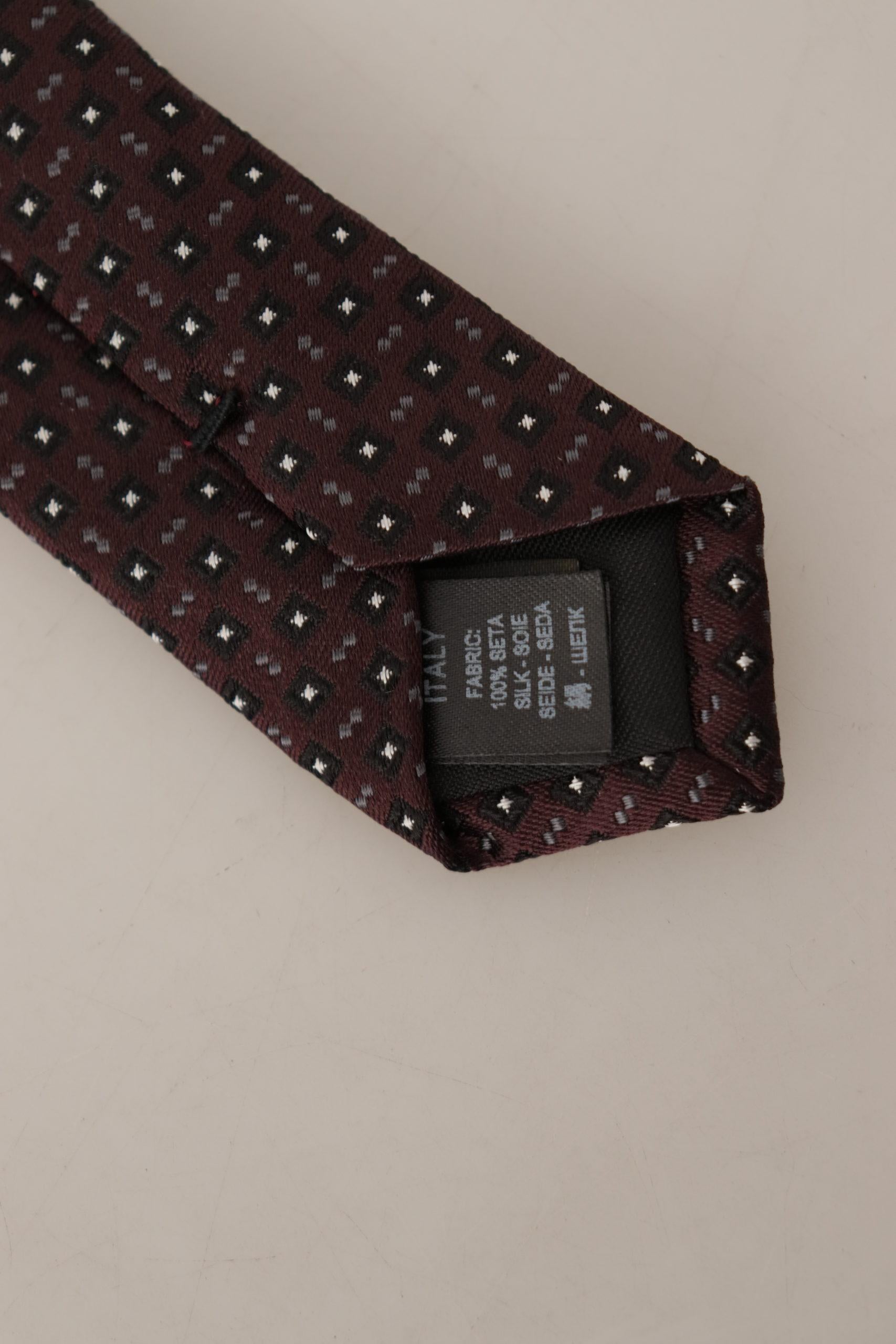 Dolce & Gabbana Dolce Gabbana Geometric Silk Tie
