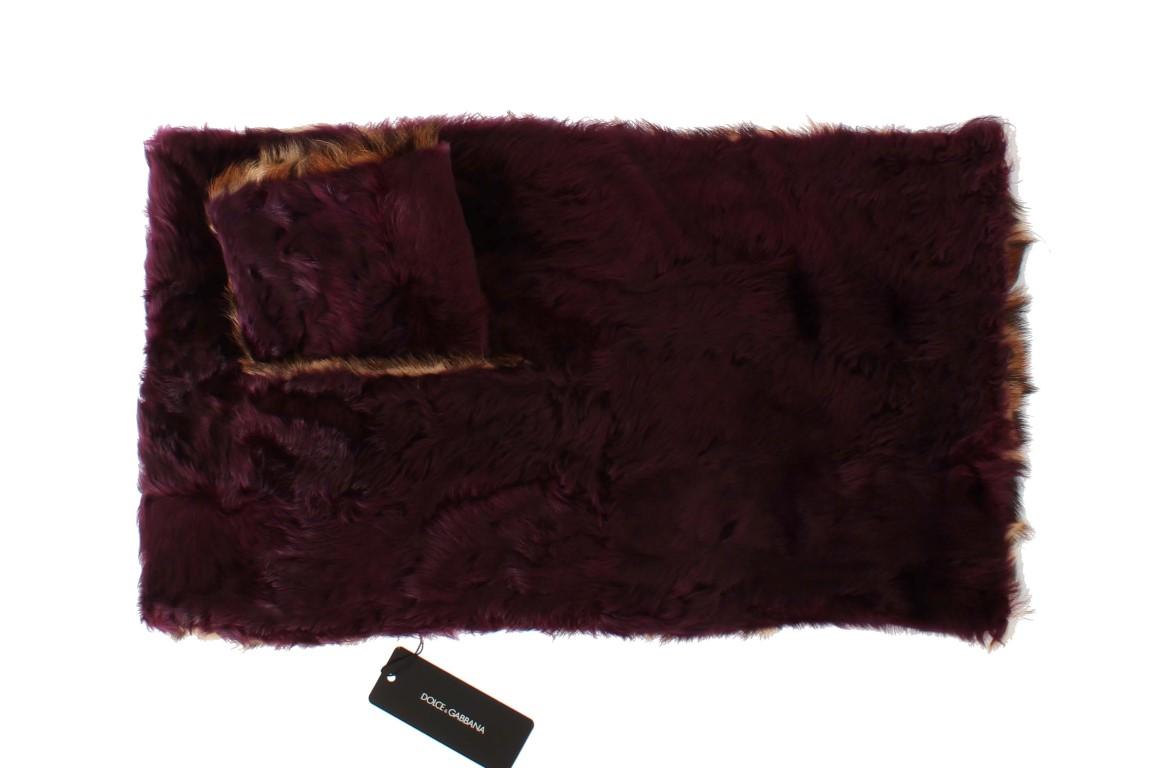 Dolce & Gabbana Leopard Print Fur Scarf