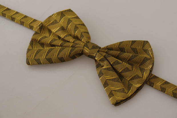 Dolce & Gabbana Fantasy Print Adjustable Neck Papillon Bow Tie