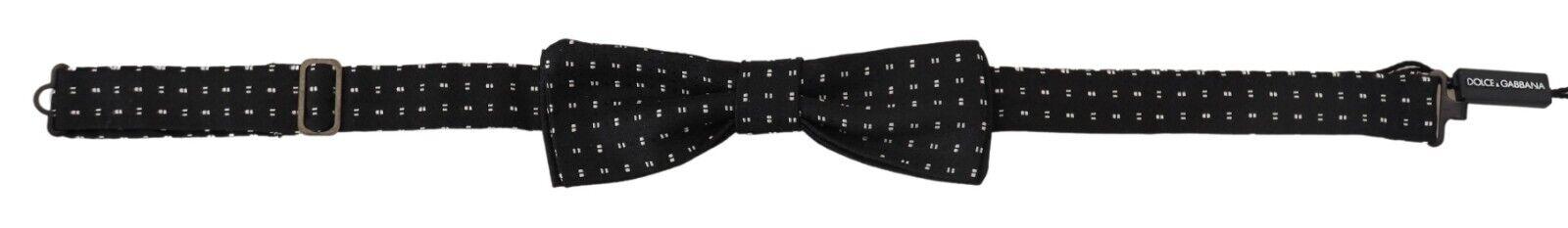 Dolce & Gabbana Black Bow Tie with Dots