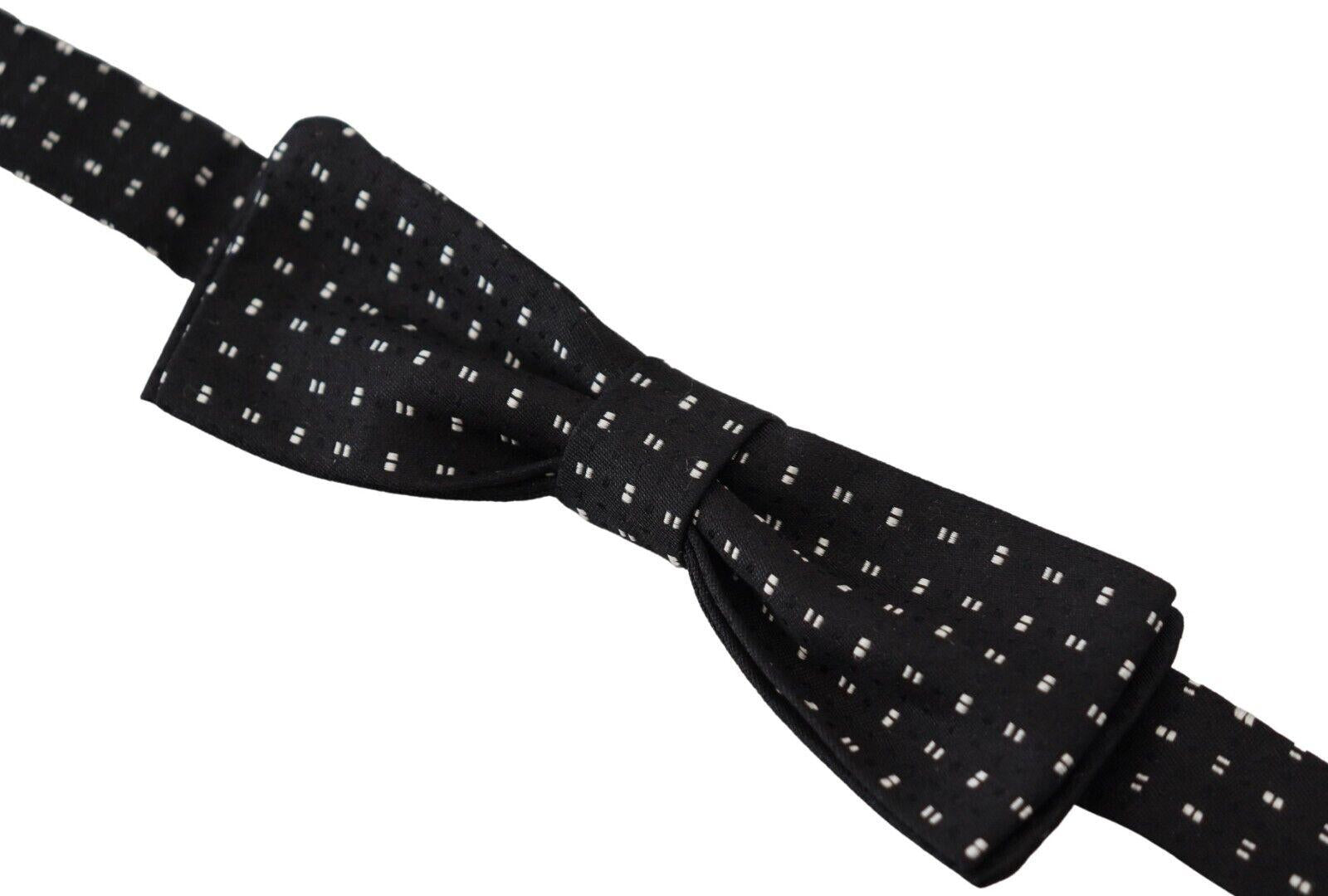 Dolce & Gabbana Black Bow Tie with Dots