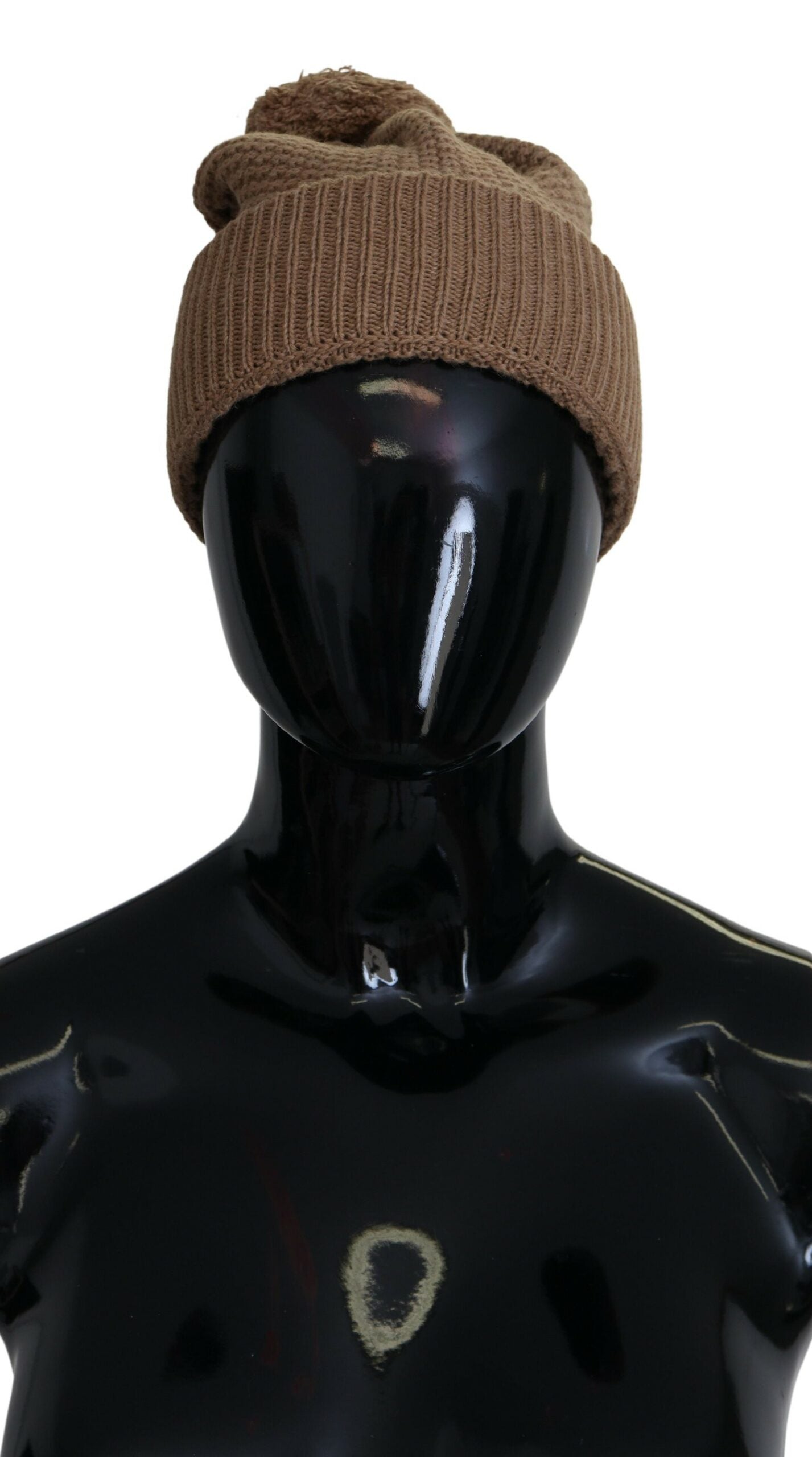 Dolce & Gabbana Fur Ball Knitted Beanie Hat