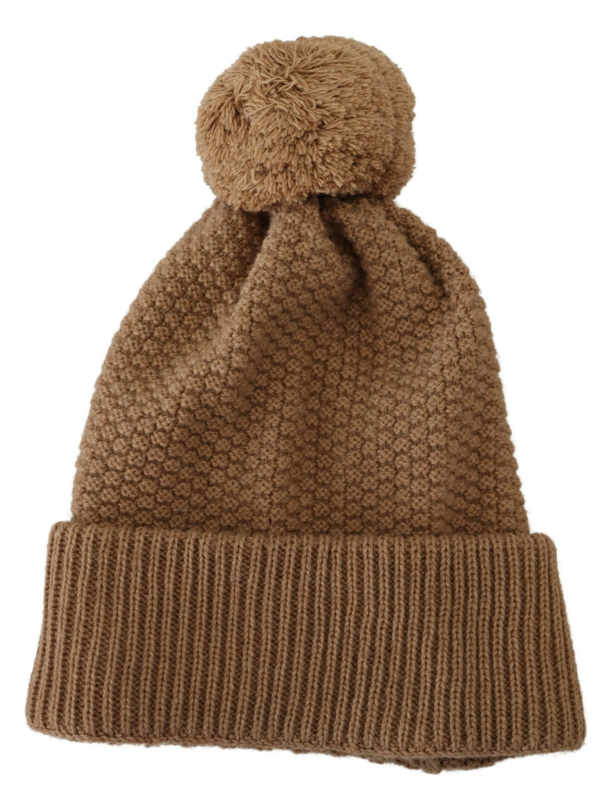 Dolce & Gabbana Fur Ball Knitted Beanie Hat