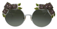 Dolce & Gabbana DG4335 Round Sunglasses for Women White Frame