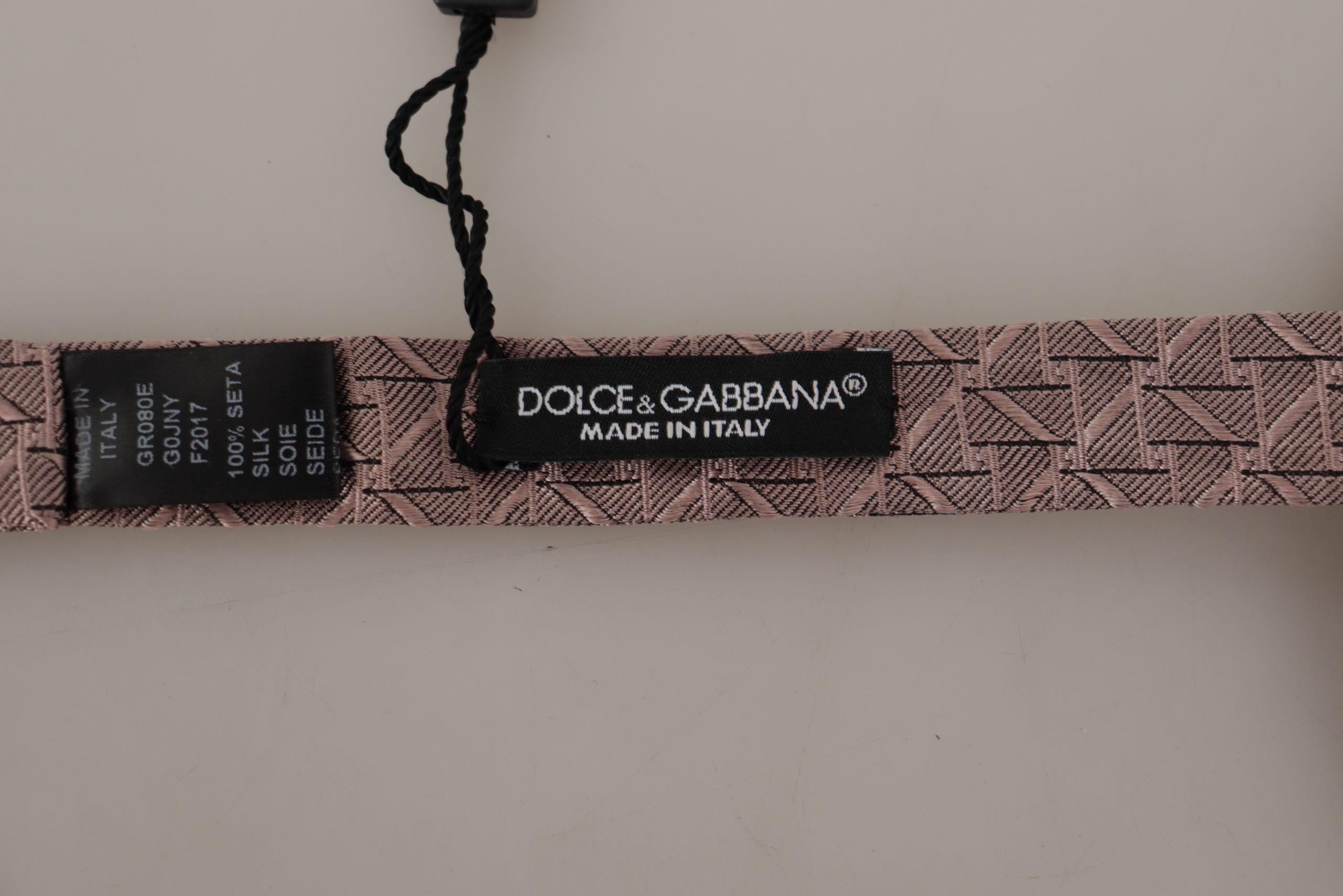 Dolce & Gabbana Geometric Pattern Bow Tie