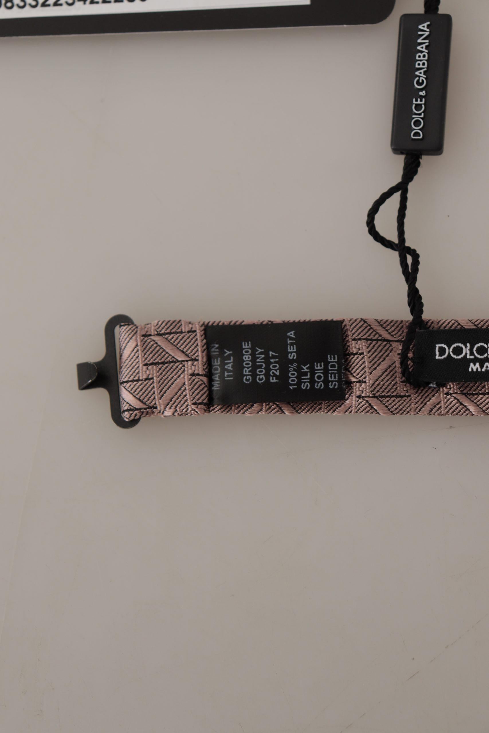 Dolce & Gabbana Geometric Pattern Bow Tie