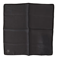 Dolce & Gabbana Black Silk Pocket Square