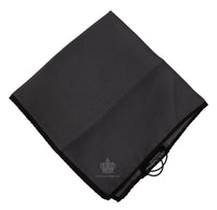 Dolce & Gabbana Black Silk Pocket Square
