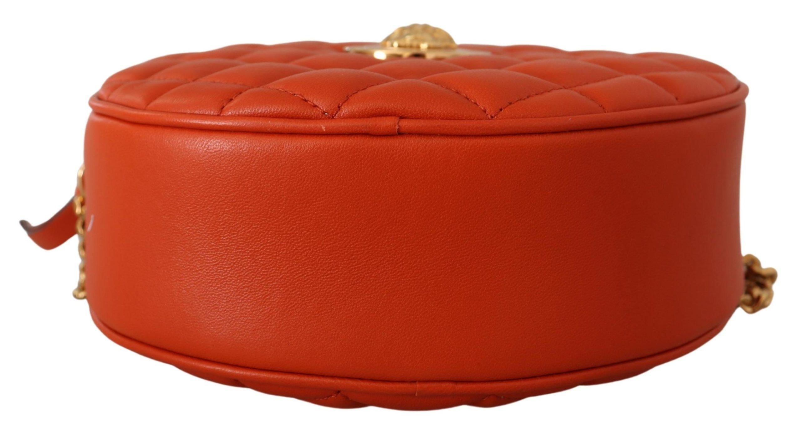 Versace  La Medusa Chain Bag in Orange