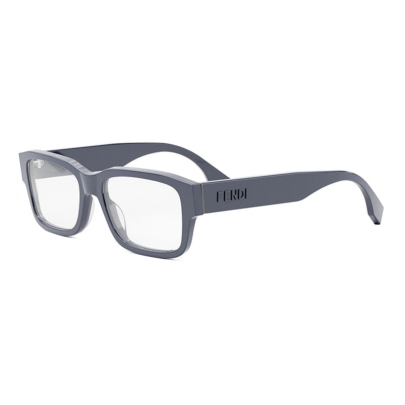 Fendi Fendi Eyeglasses Square Full Rim, Navy Blue Frame and Clear Demo Lenses Lens FE50079I090