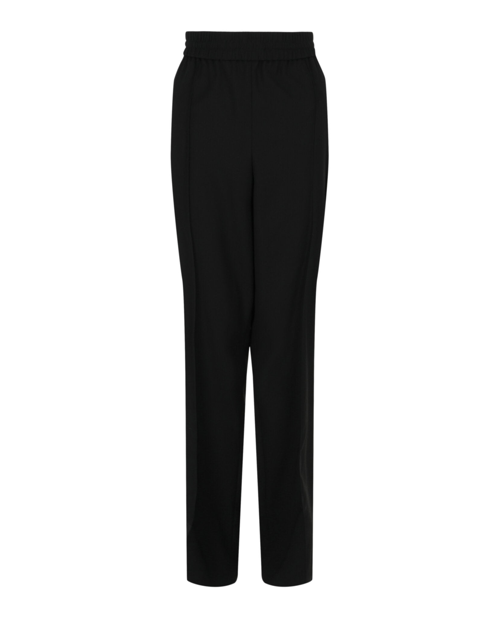 Ferragamo Womens Creased Straight-Leg Trousers