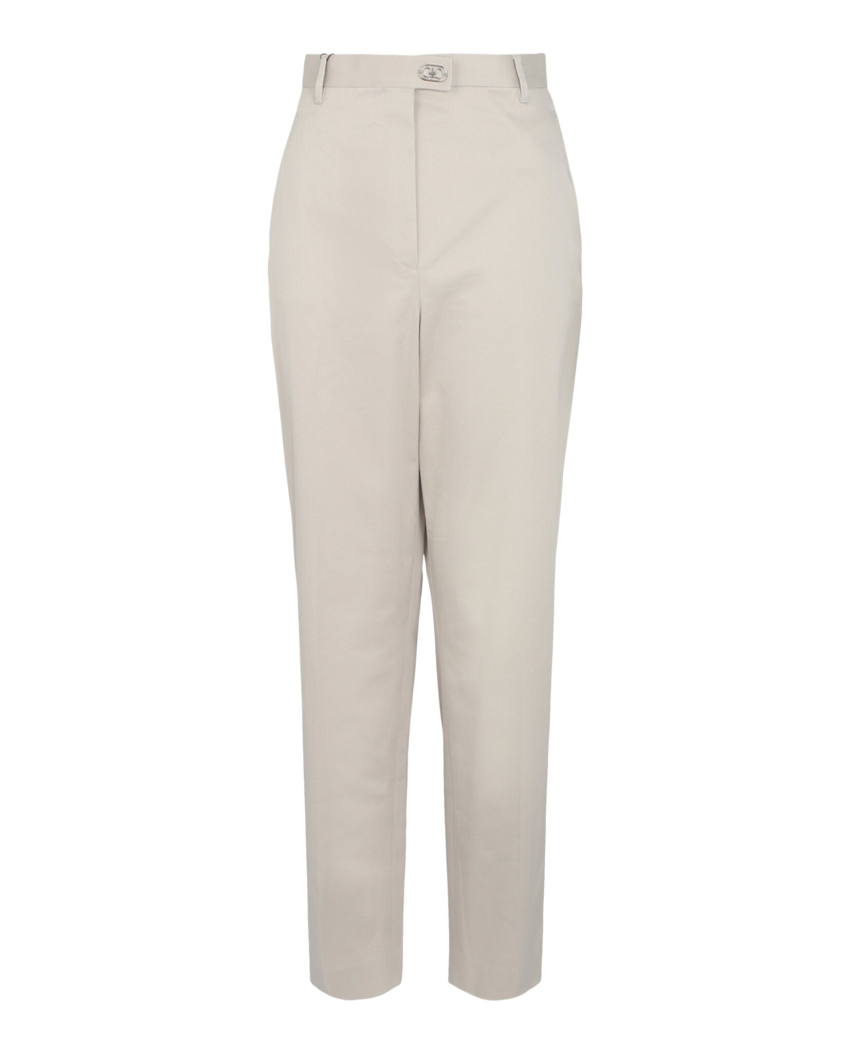 Ferragamo Womens Tailored Cotton-Blend Tapered Trouser