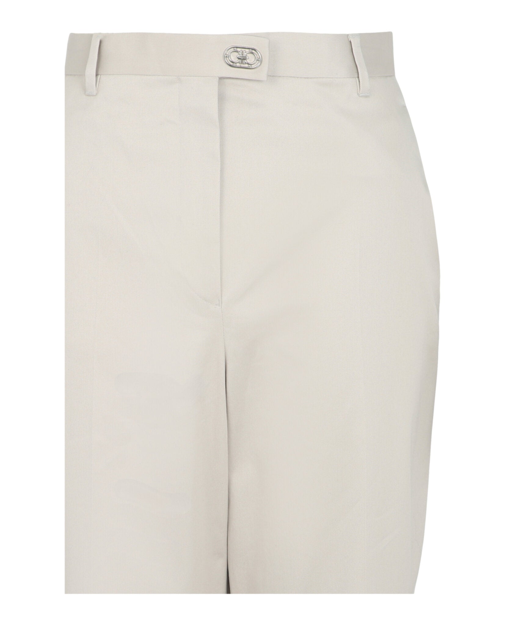 Ferragamo Womens Tailored Cotton-Blend Tapered Trouser
