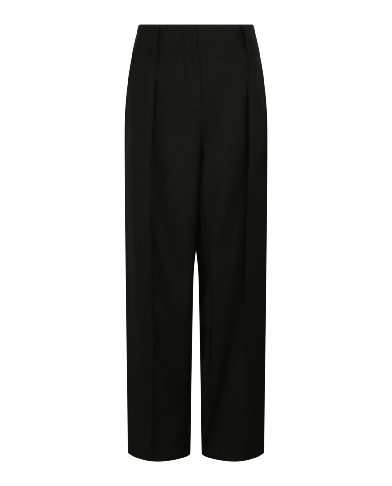 Ferragamo Womens High-Waisted Wide-Leg Trousers