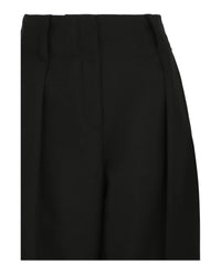 Ferragamo Womens High-Waisted Wide-Leg Trousers