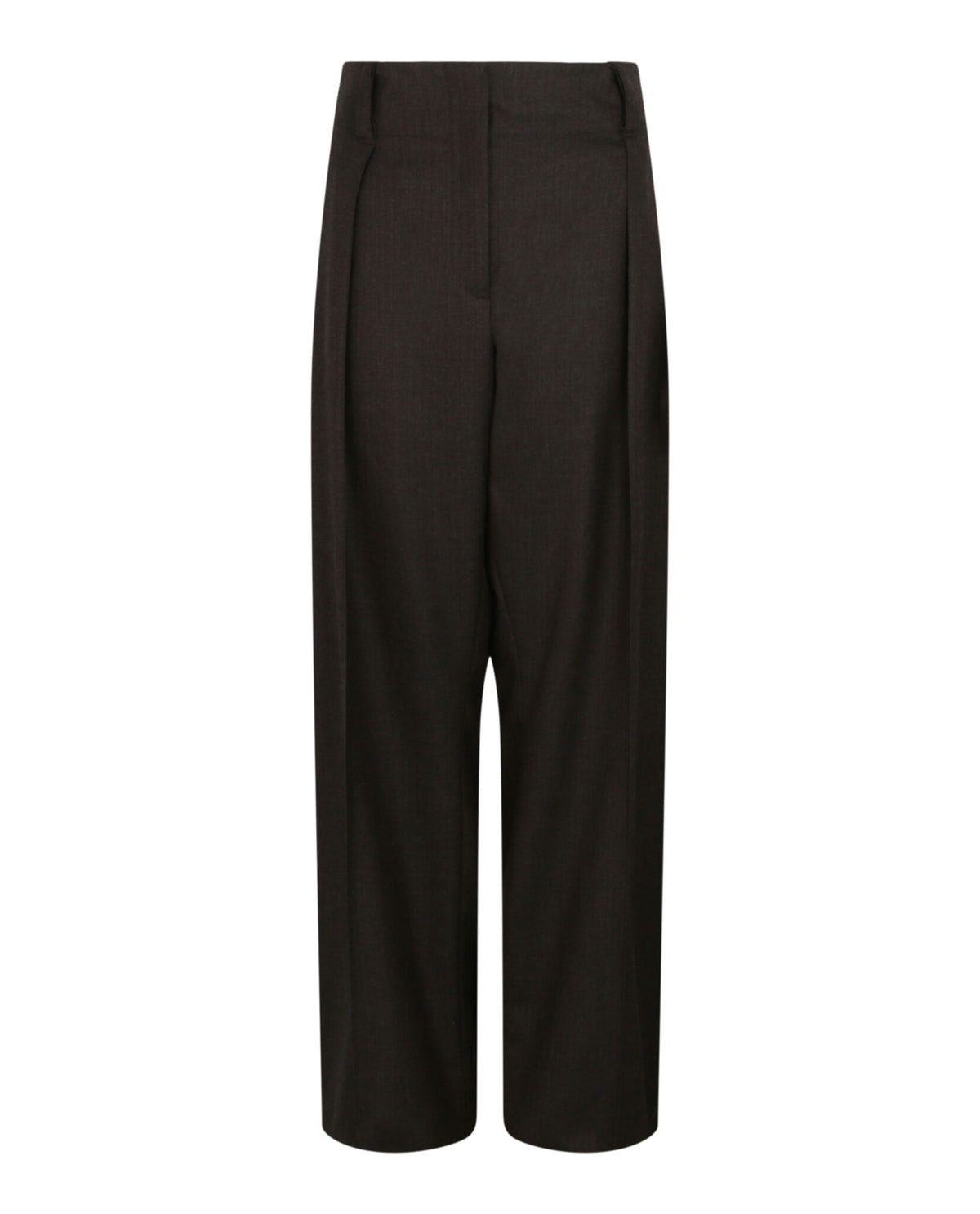 Ferragamo Womens High-Waisted Wool Pants