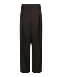 Ferragamo Womens High-Waisted Wool Pants
