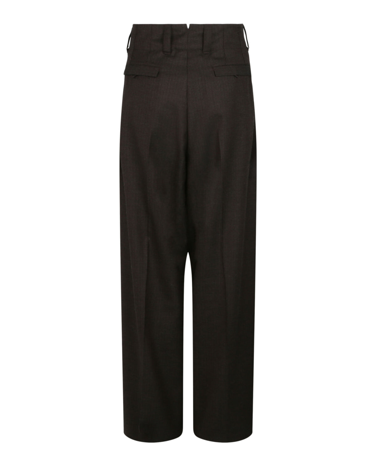 Ferragamo Womens High-Waisted Wool Pants
