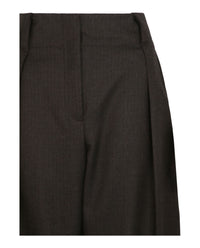 Ferragamo Womens High-Waisted Wool Pants