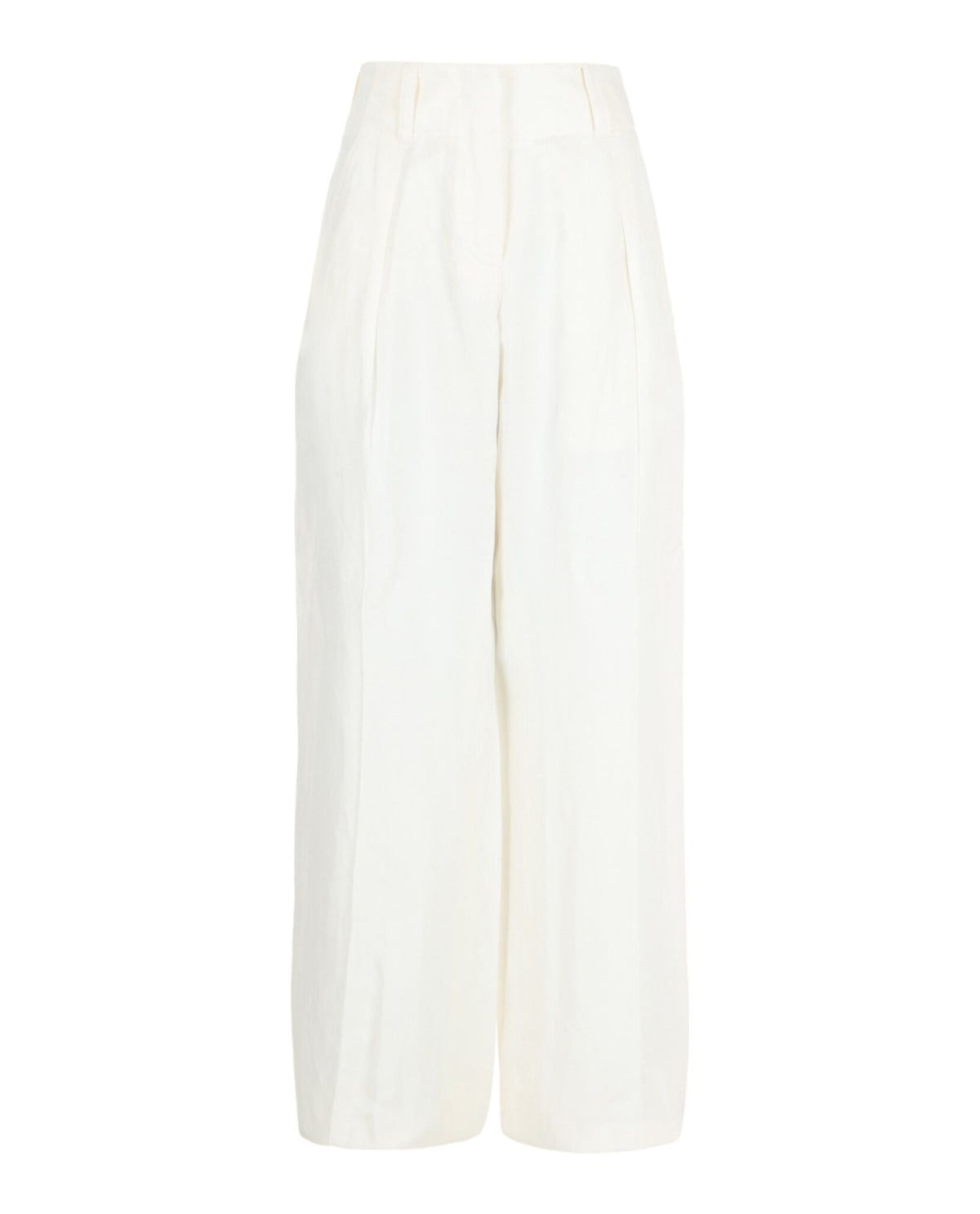 Ferragamo Womens Silk Blend Wide-Leg Pants