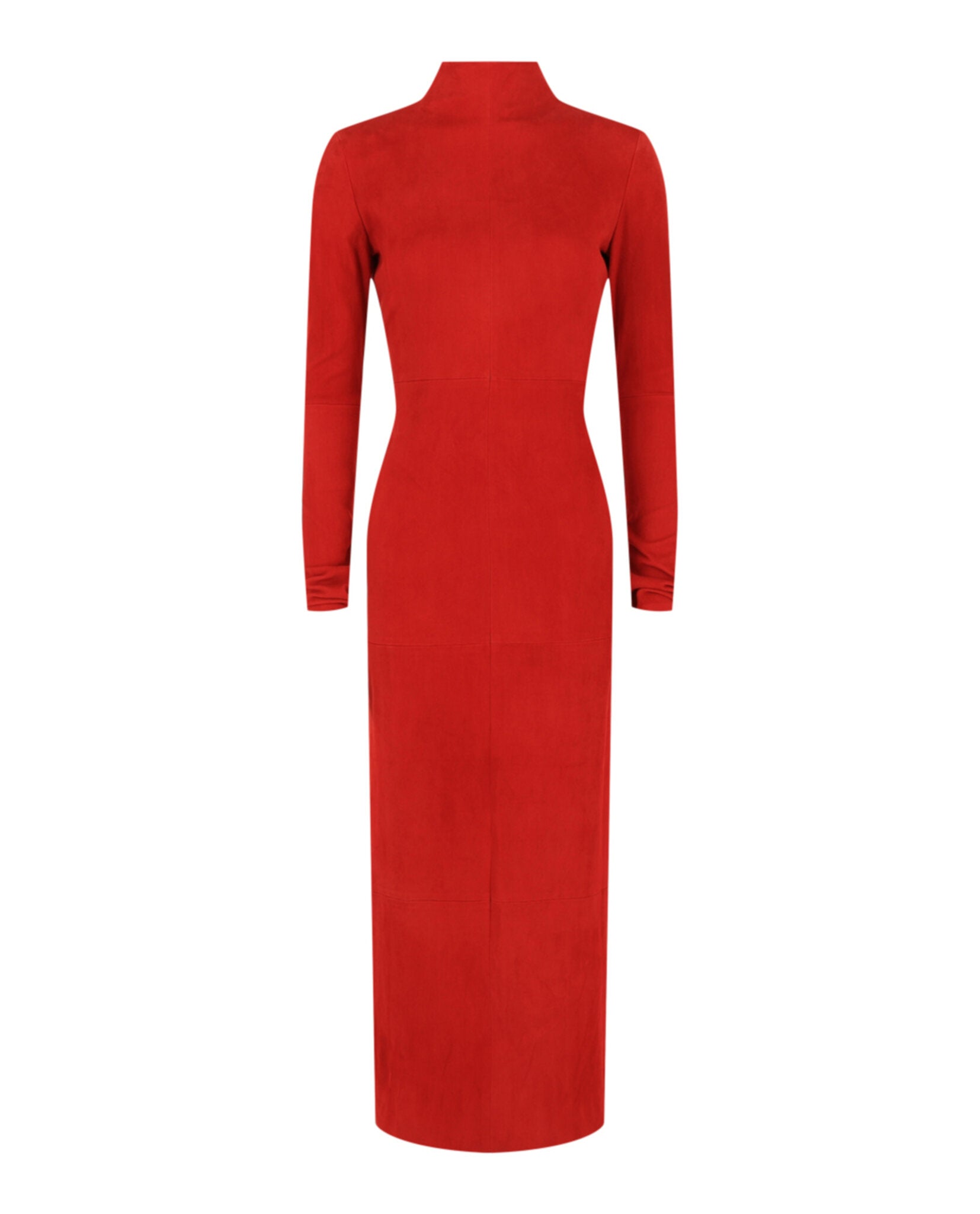 Ferragamo Womens Backless Suede Dress