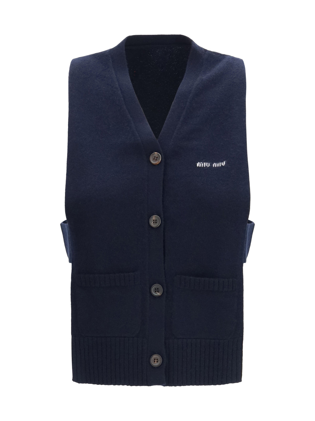 Miu Miu Women Cashmere Cardigan Vest