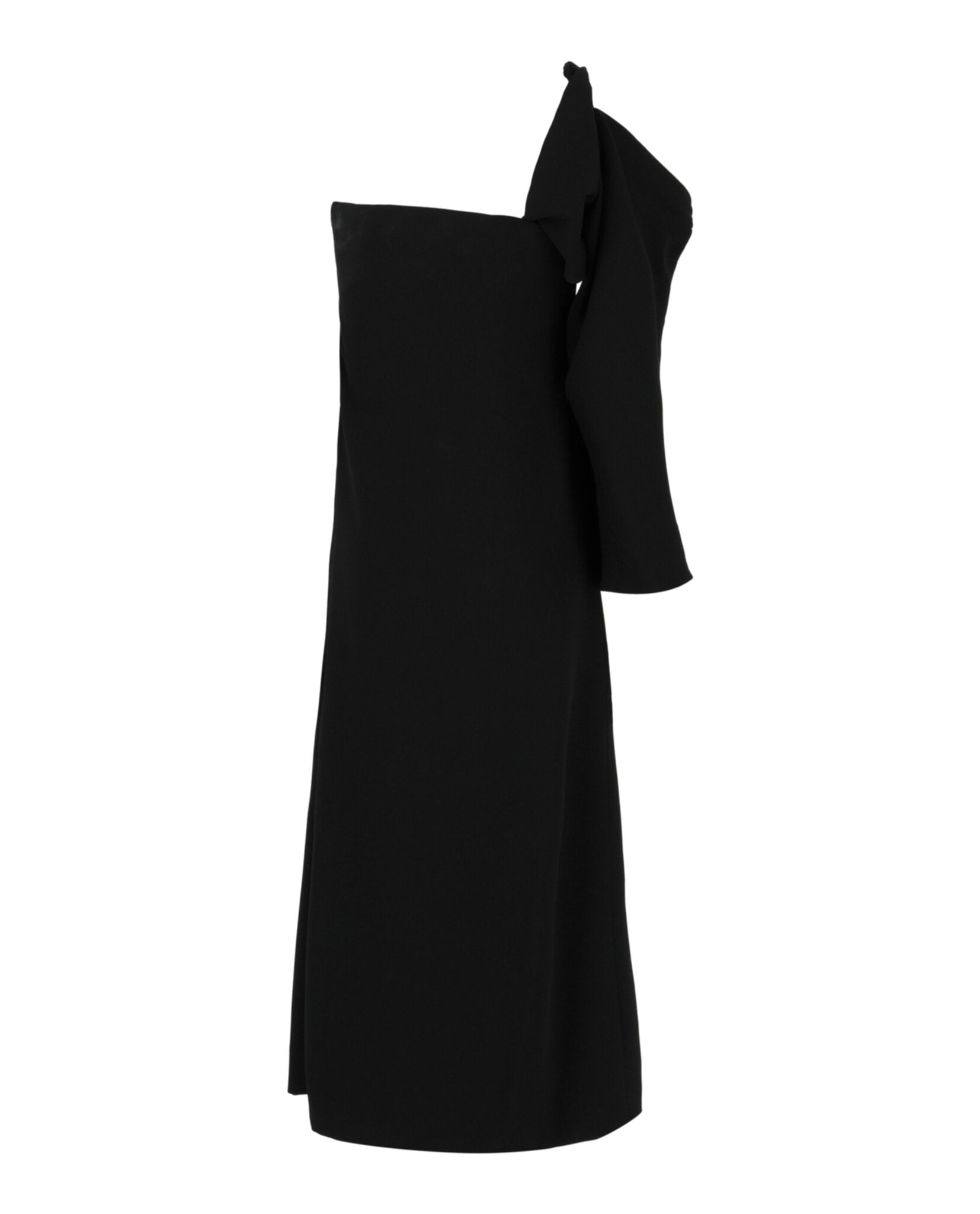Ferragamo Womens One-Shoulder Midi Dress
