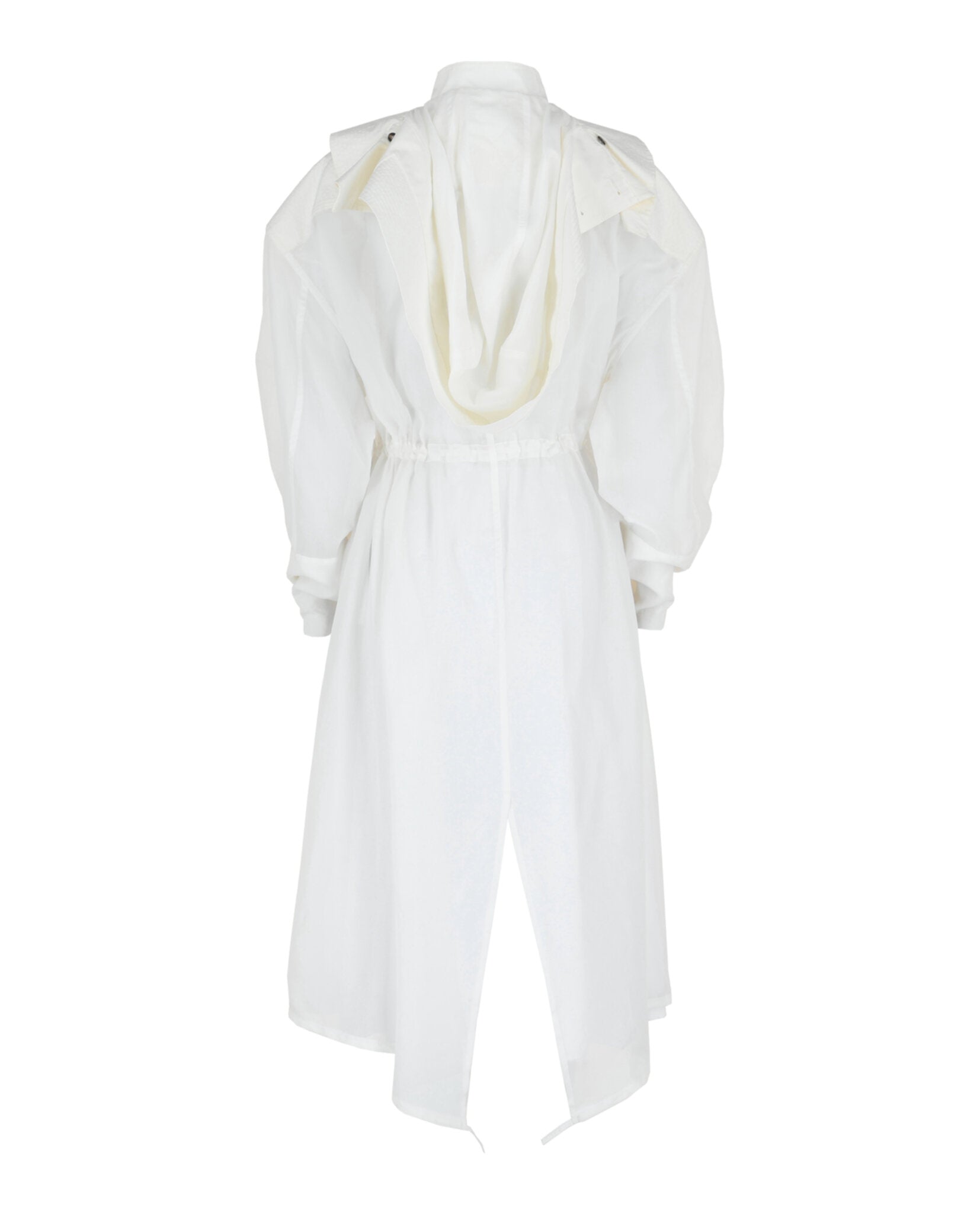 Ferragamo Womens Long-Sleeved Hooded Trench Coat