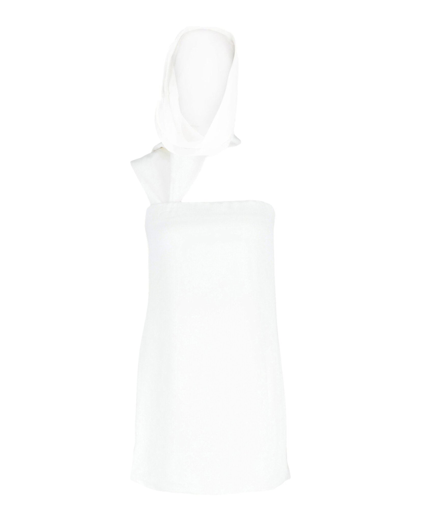 Ferragamo Womens White Hooded Mini Dress