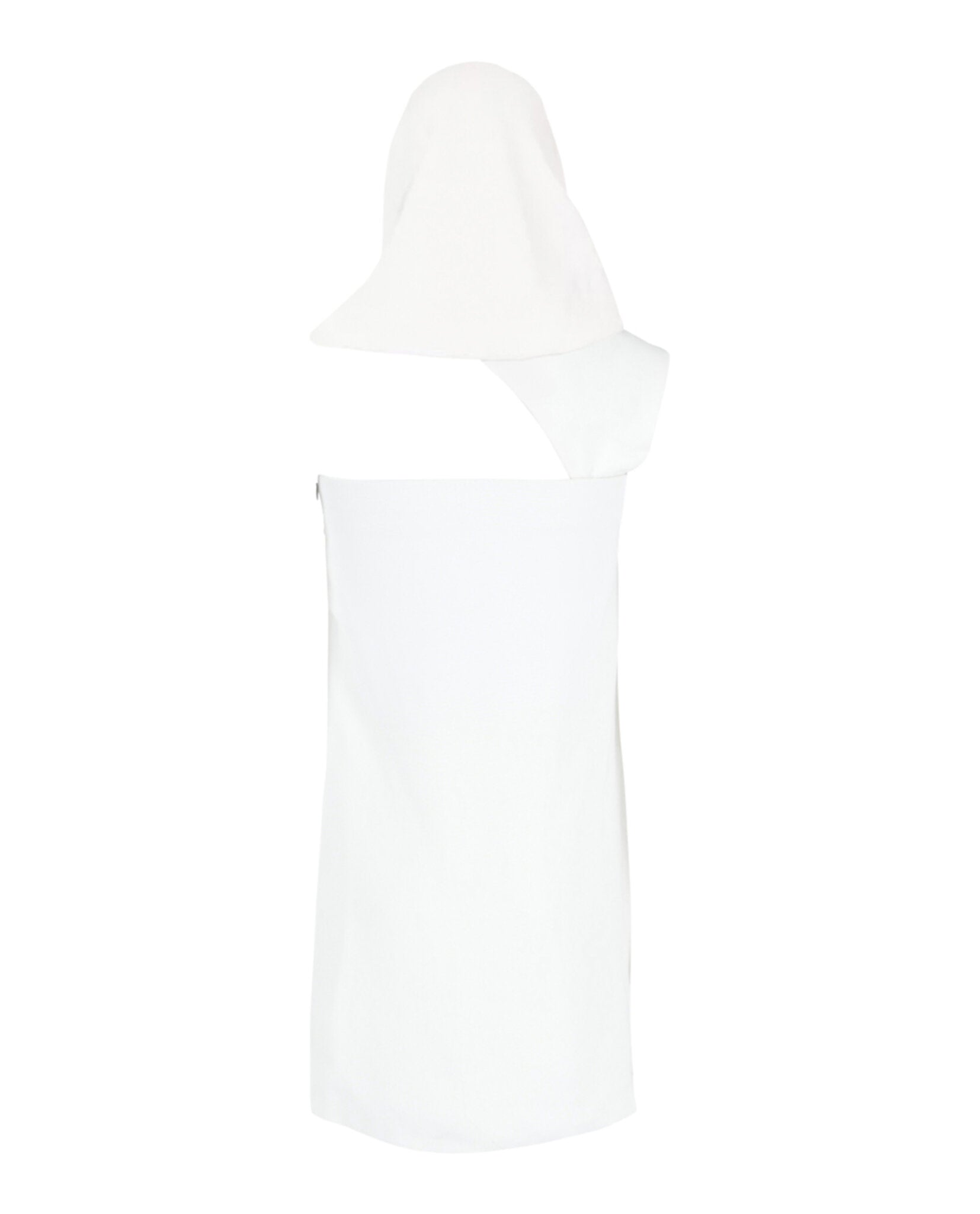 Ferragamo Womens White Hooded Mini Dress