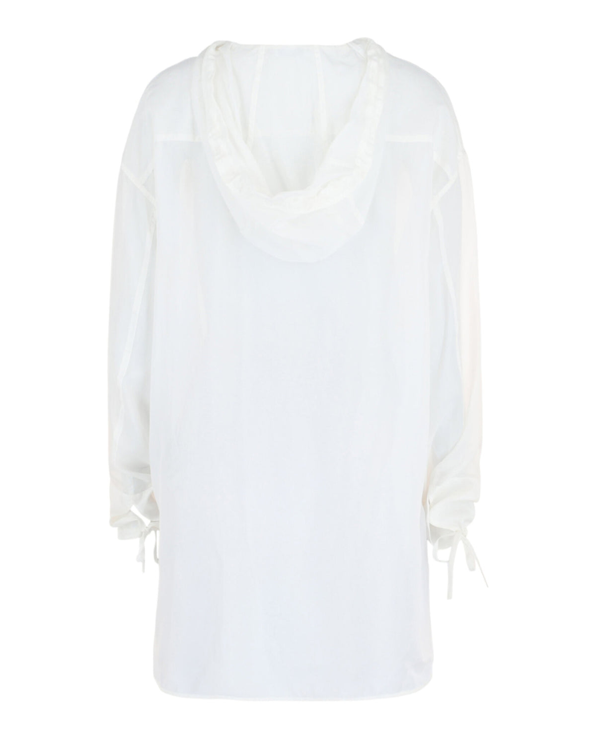 Ferragamo Womens Hooded V-Neck Tunic