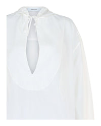 Ferragamo Womens Hooded V-Neck Tunic