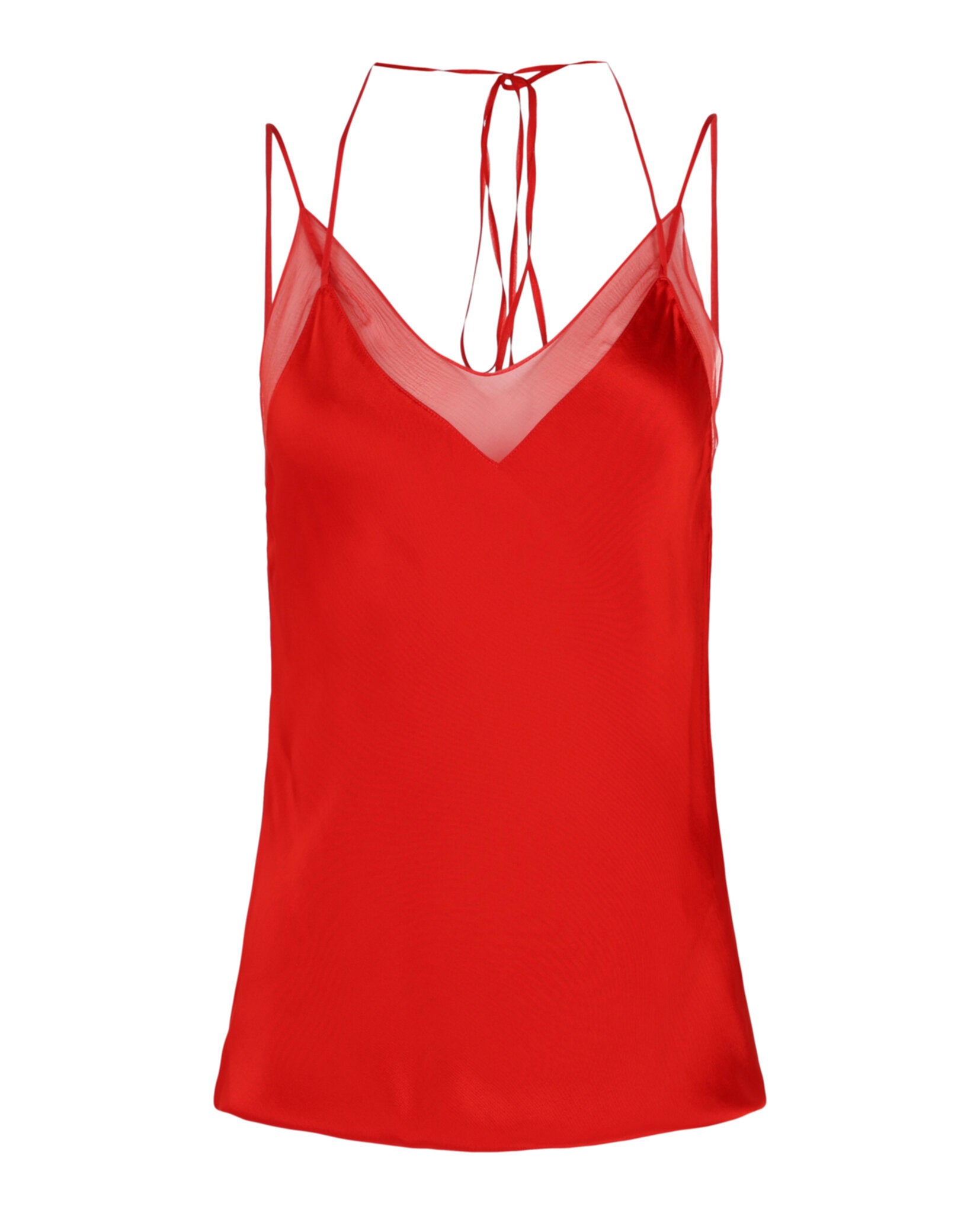 Ferragamo Womens Satin V-Neck Camisole