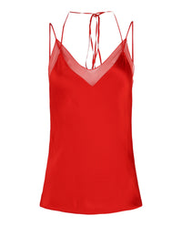 Ferragamo Womens Satin V-Neck Camisole