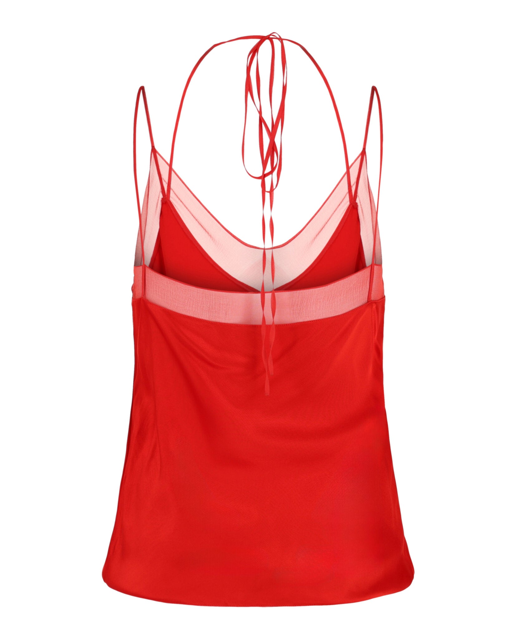 Ferragamo Womens Satin V-Neck Camisole