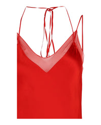 Ferragamo Womens Satin V-Neck Camisole