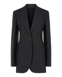 Ferragamo Womens Single-Breasted Wool Blazer