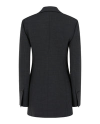 Ferragamo Womens Single-Breasted Wool Blazer