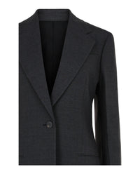 Ferragamo Womens Single-Breasted Wool Blazer