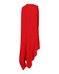 Ferragamo Womens Asymmetrical-Design Silk Dress