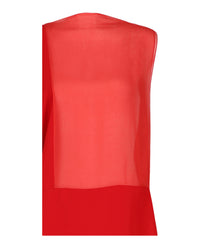 Ferragamo Womens Asymmetrical-Design Silk Dress