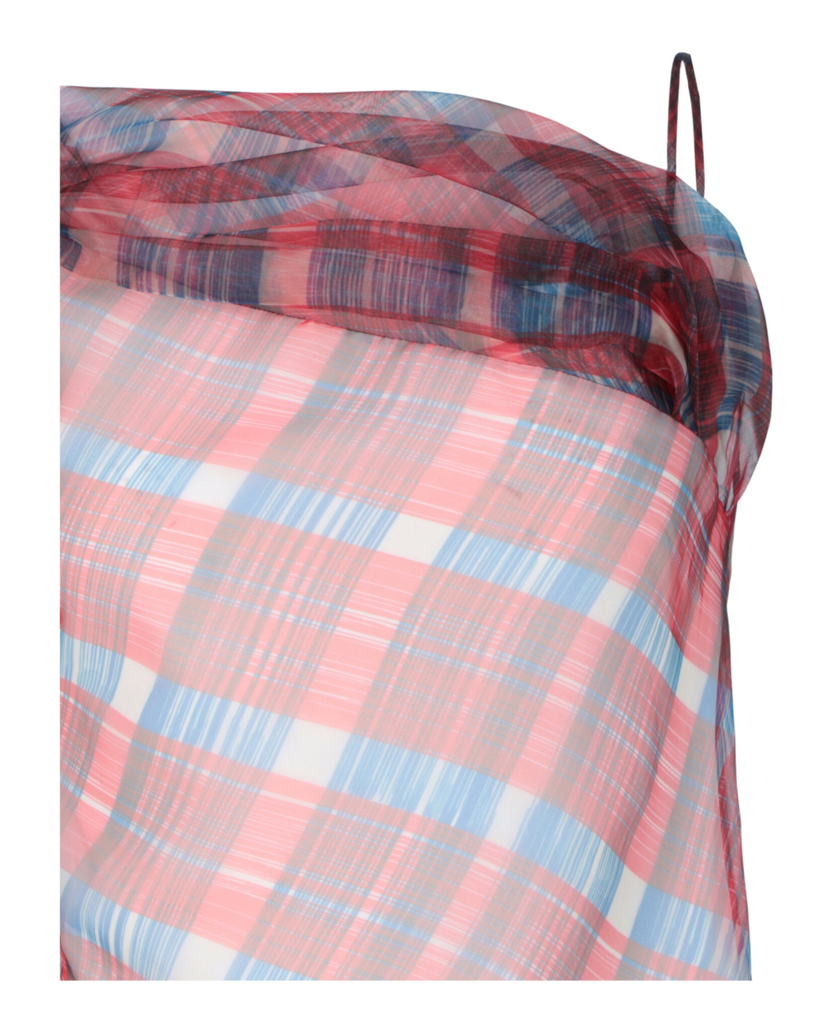 Ferragamo Womens Plaid Asymmetrical Dress