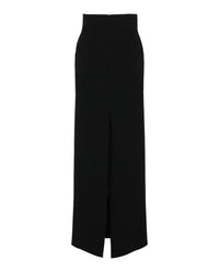 Ferragamo Womens Wool Blend Maxi Skirt