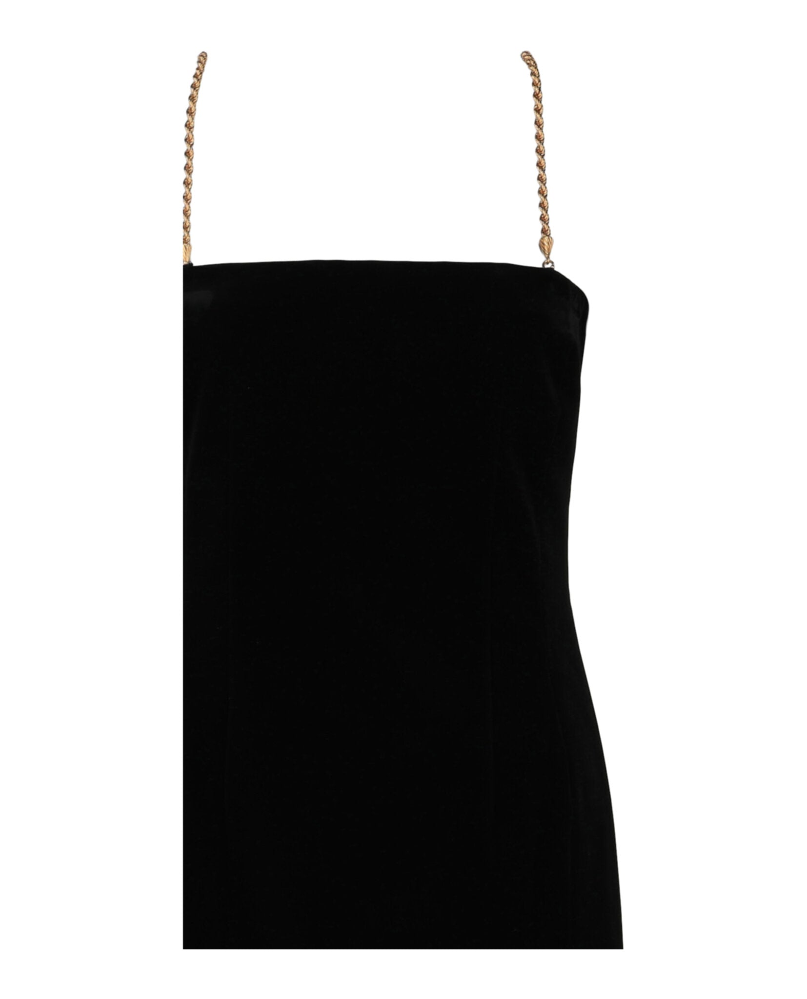 Ferragamo Womens Midi Tube Dress With Twisted Chain Straps