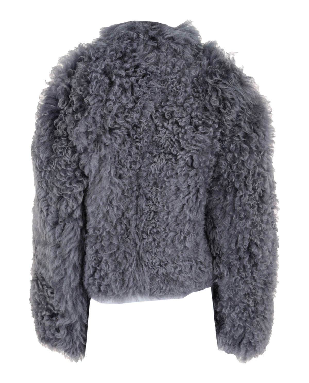 Ferragamo Womens Shearling Cropped Jacket