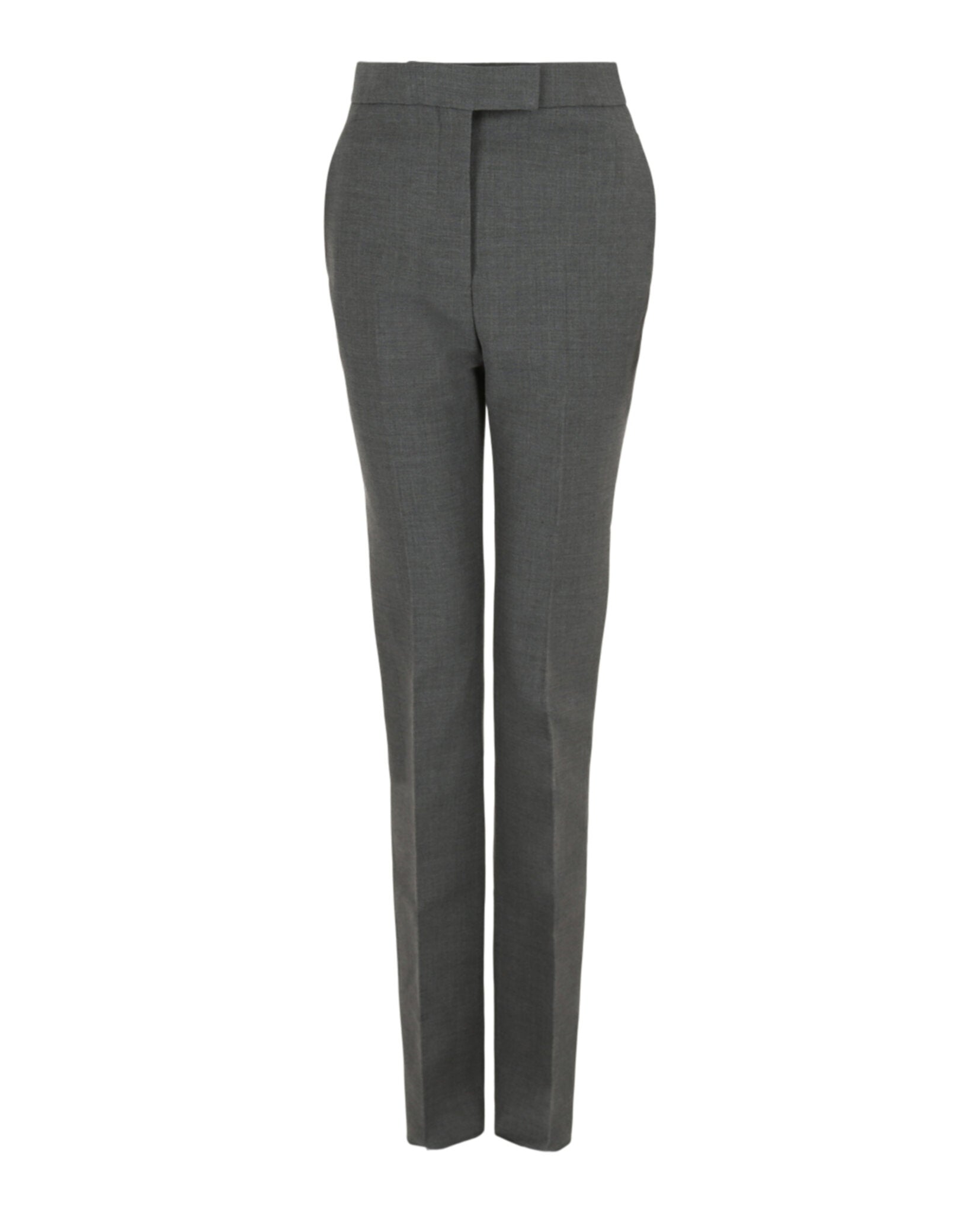 Ferragamo Womens Straight Leg Wool Trousers