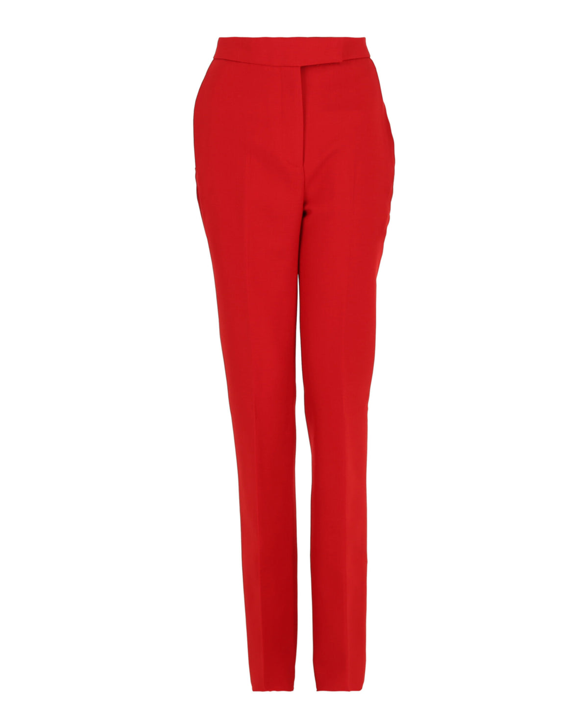 Ferragamo Womens Straight Leg Wool Trousers